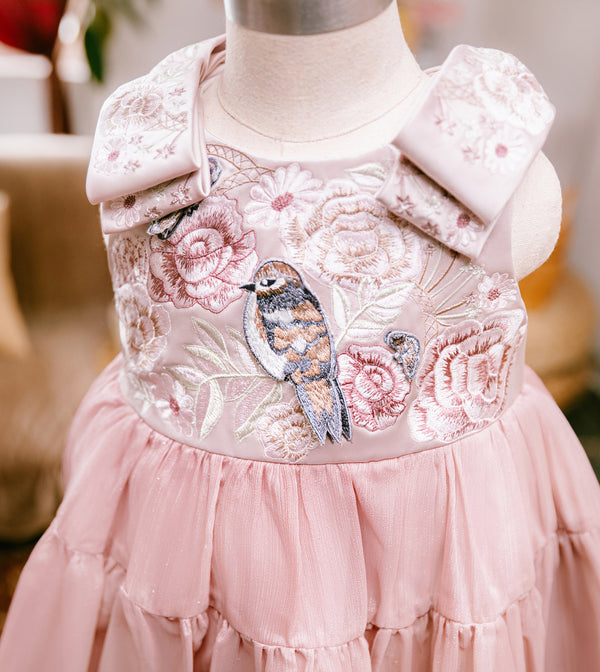 Laurelle Dress in Ballet Pink