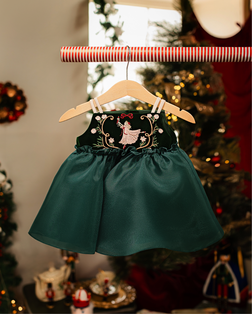 white christmas dresses Baby Ballerina Dress in Forest Green Poppuri white christmas dresses Baby Ballerina Dress in Forest Green Poppuri