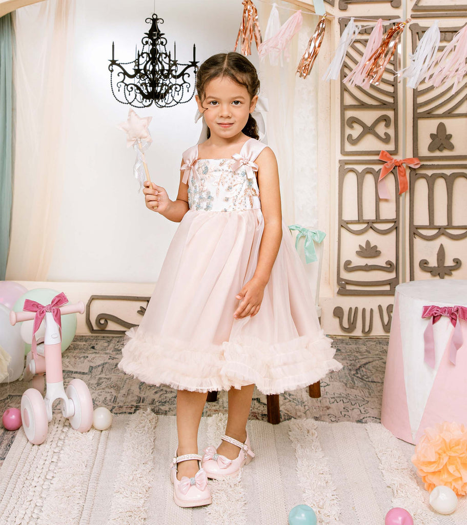 Charlene Dress in Sweet Pink