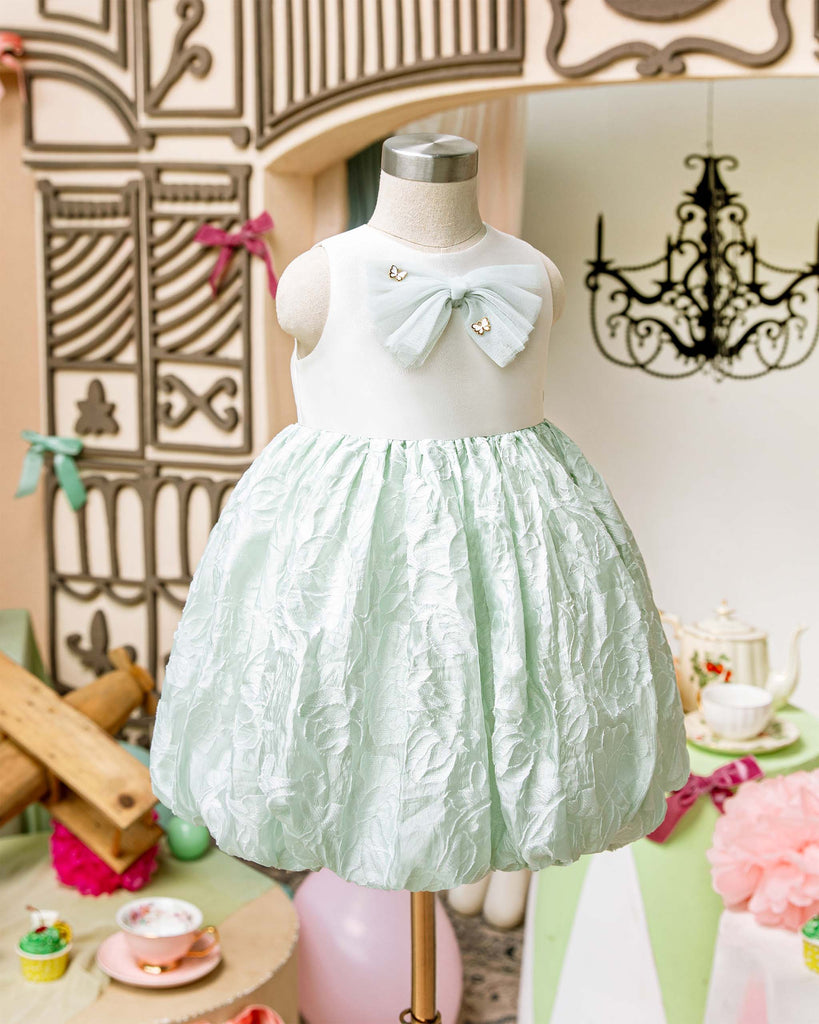 Elodie Dress in Mint Poppuri Elodie Dress in Mint Poppuri