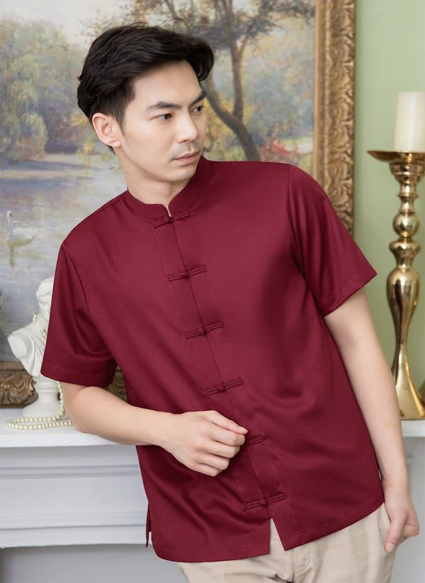 Mason Shirt in Maroon Men