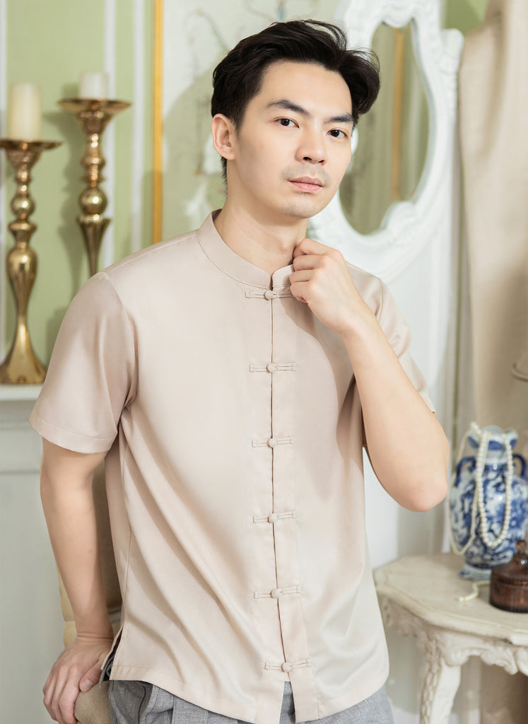 Mason Shirt in Beige Men