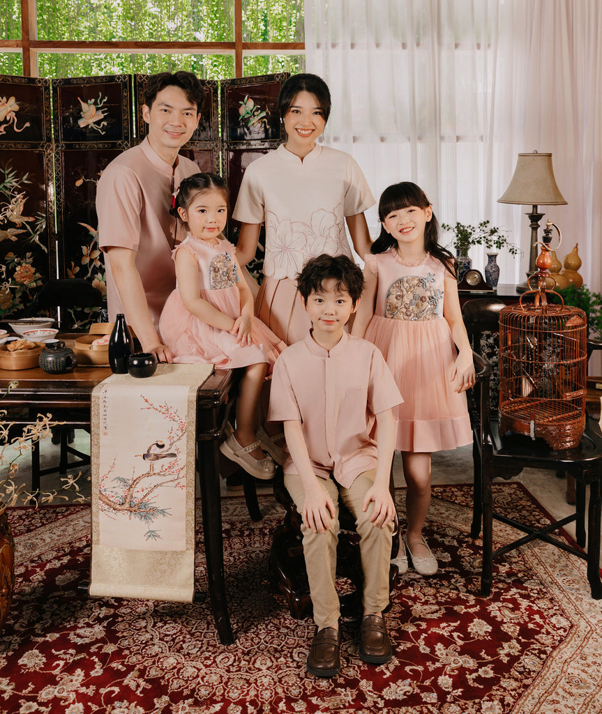 Connor Shirt Boys in Malted Blush