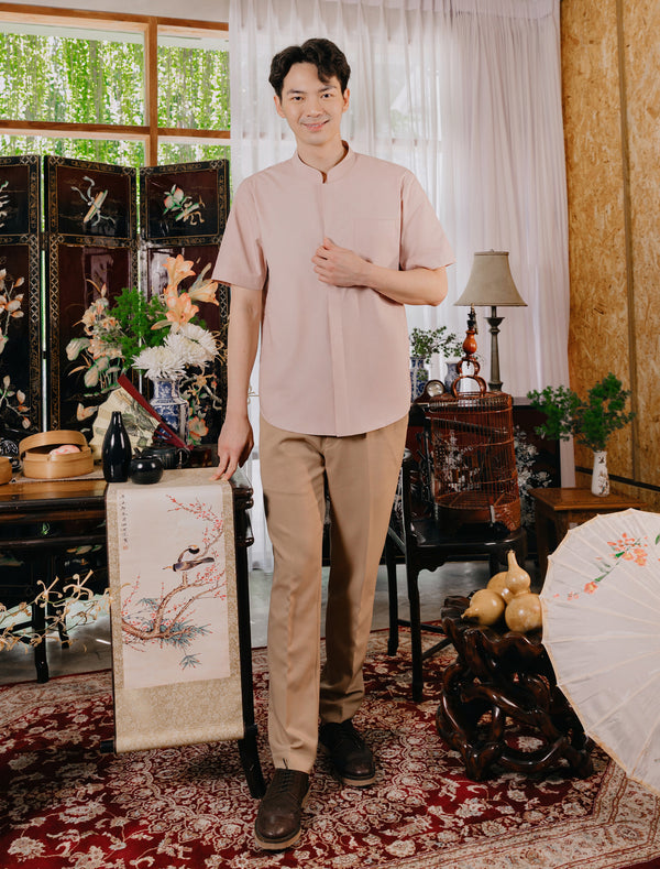Connor Shirt Men in Malted Blush