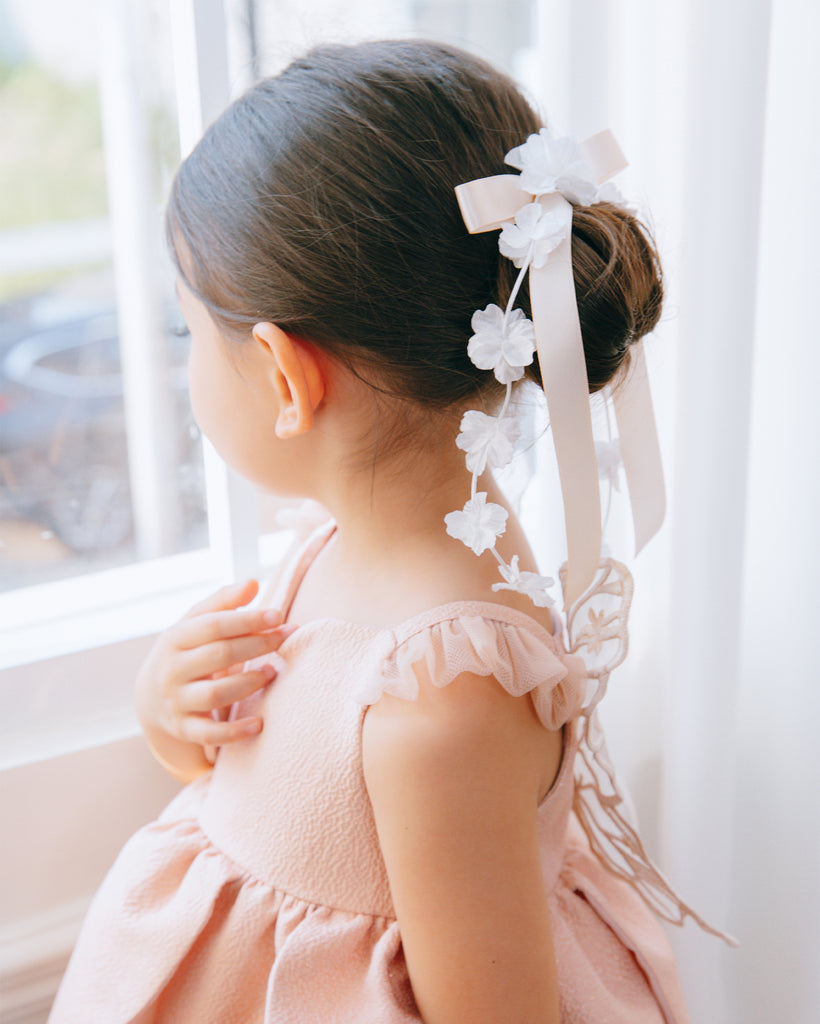 Fleur Cascade Ribbon in Soft Pink