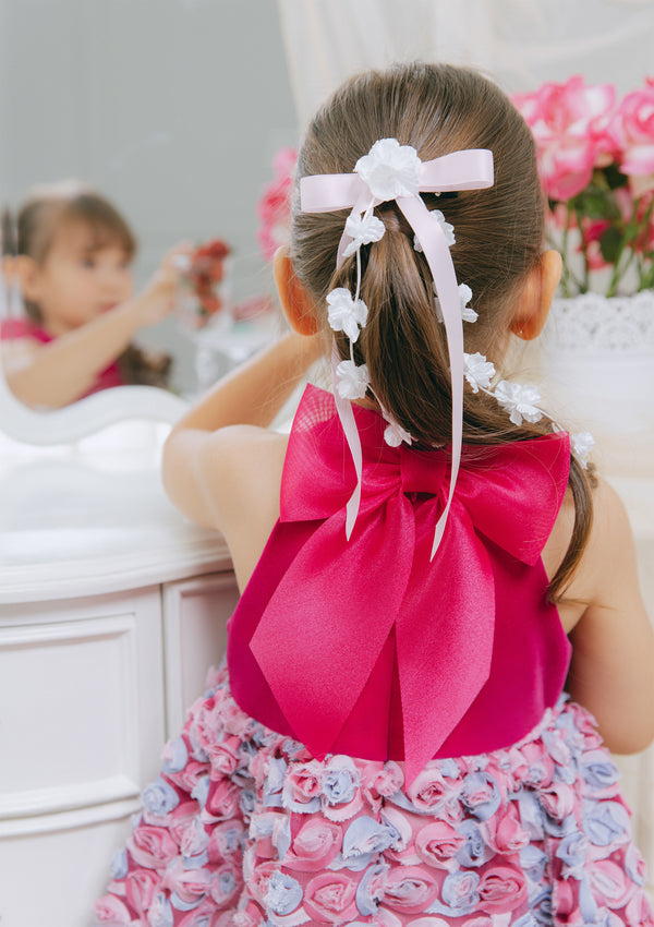 Fleur Cascade Ribbon in Pink