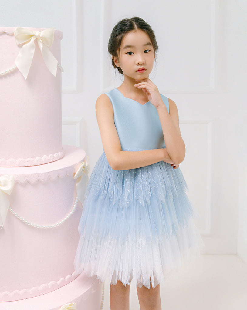 Pixie Dress in Frosty Blue
