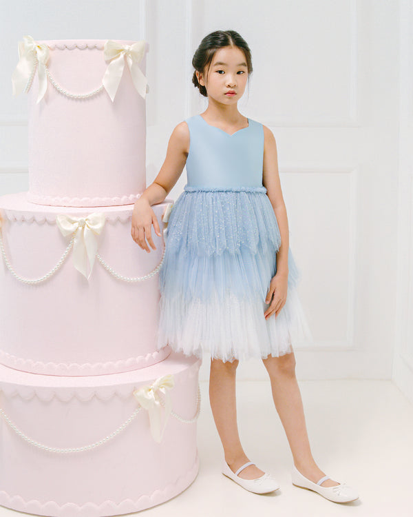 Pixie Dress in Frosty Blue