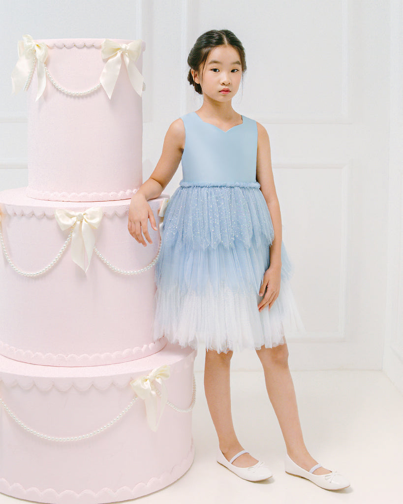 Pixie Dress in Frosty Blue