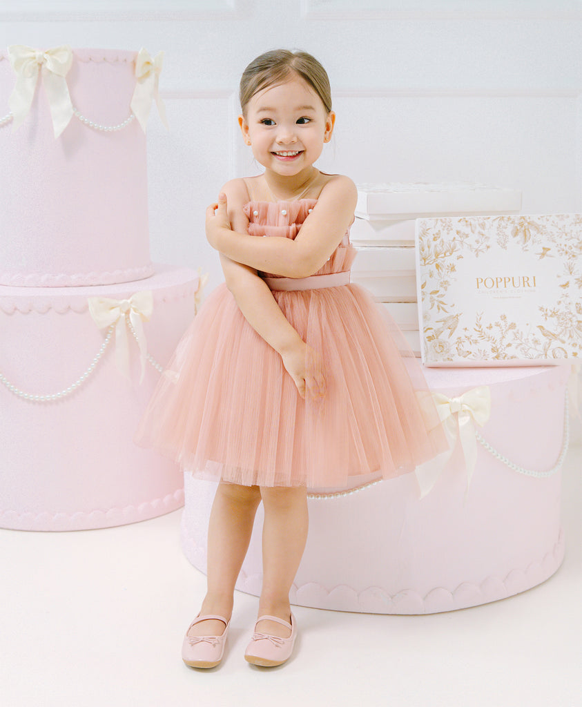 Adelaide Dress in Pinky Peach